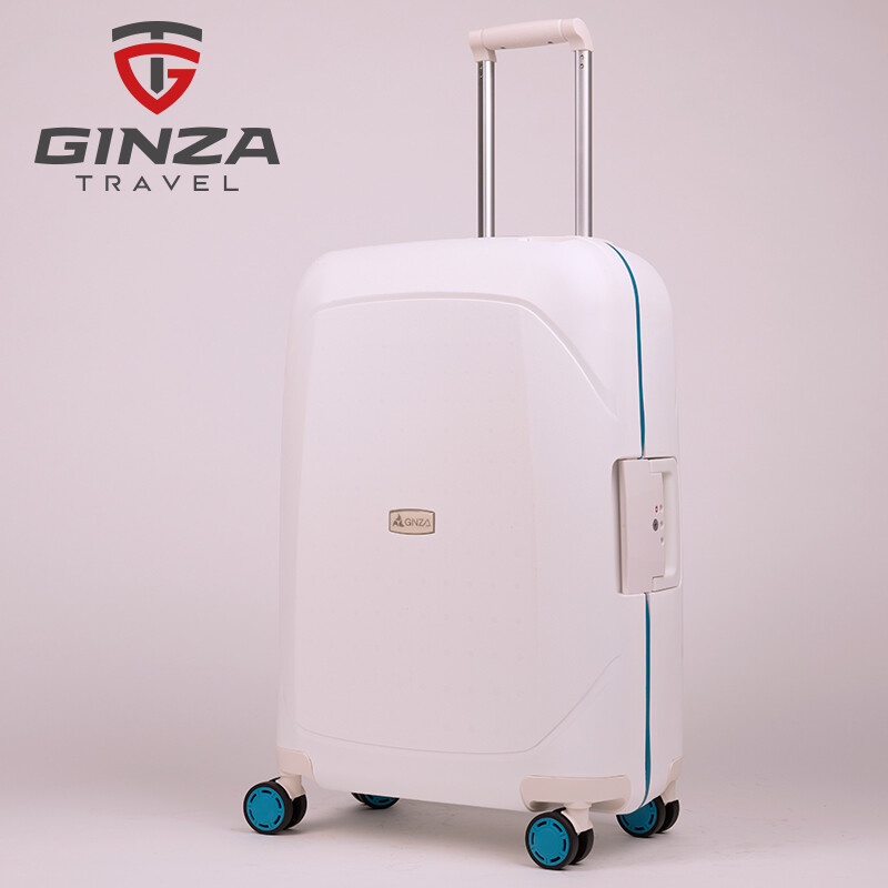 銀座PP防刮材質(zhì)拉桿箱20旅行箱24托運(yùn)密碼行李箱28英寸萬(wàn)向輪男女 箱包皮箱箱子拖箱拉箱 【P7007】灰色 24寸(大多數(shù)情況下使用)